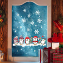 Christmas Penguin Window Glass Stickers Mirror Stickers Snowflake Wall Door~