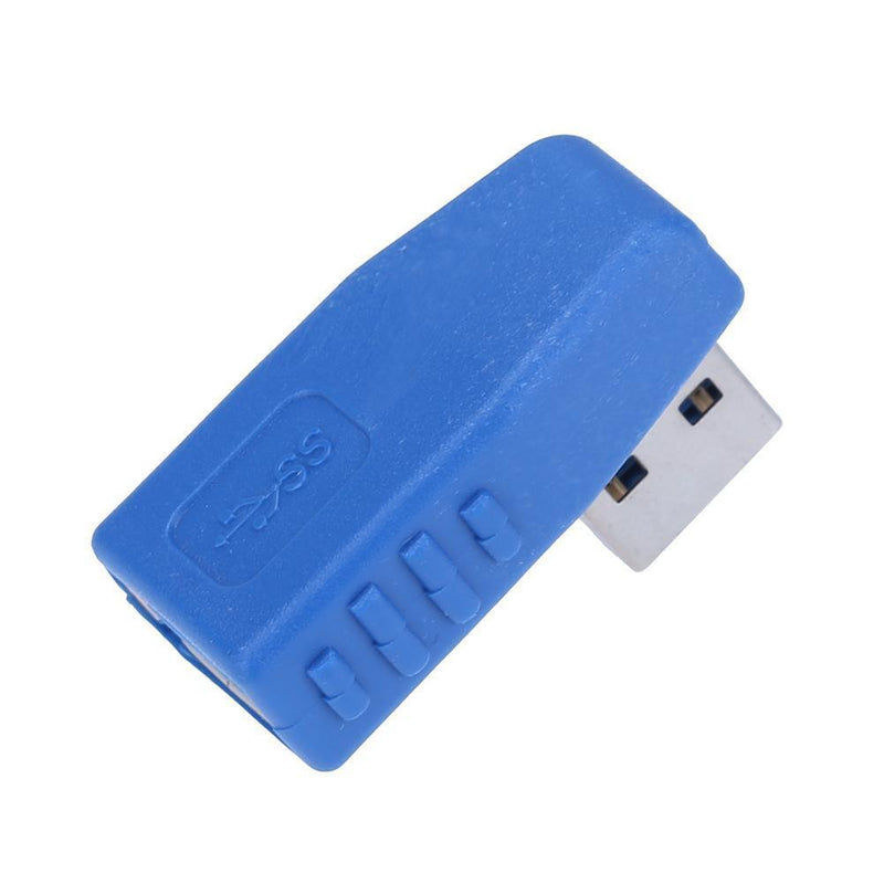 90 Degree USB3.0 Male to USB3.0 Female Adapter Wire Connector(Left)