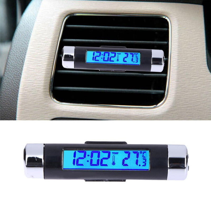Car LCD Digital backlight Automotive Thermometer Clock Calendar