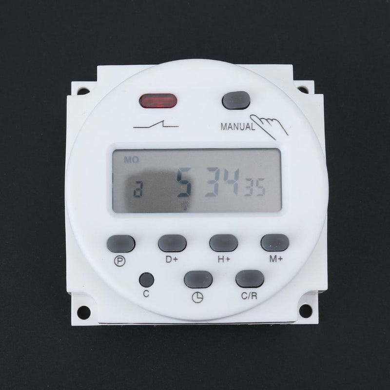 12V/220V Digital LCD Display Power Timer 7Days Programmable Time Relay Switch