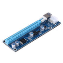 40cm MINI PCI-E USB 3.0 PCI-E Express 1X to16x Extender Riser Card Adapter SATA