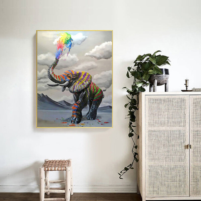 Animal Oil Paint By Numbers Kits Canvas DIY Home Decoration Kids Gift No Frame