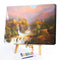 Frameless Oil Paint By Numbers Mountain Castle DIY Canvas Picture Craft Kit