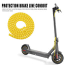 Electric Scooter Brake Pipe Protector Spiral Winding Wire for M365 (Yellow)