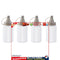 4pcs Transparent Spices Bottle Sauce Spice Seasoning Dispenser (Squeeze) Newly