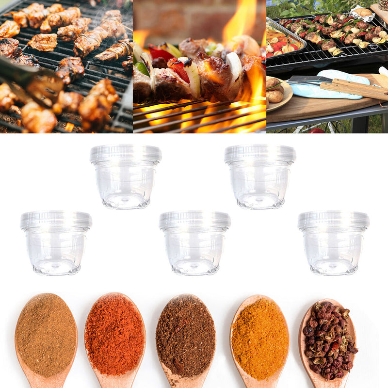 Portable Condiment Spliced Bottles - Outdoor Seasoning Bowl Easily Identity