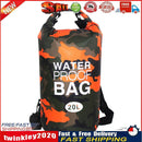Outdoor Dry Bag Swimming Waterproof Sack for Boating Rafting (20L Orange) Newly