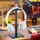 RGB Gaming Headphone Stand Desk Display Holder for Gamer PC (LED Base)