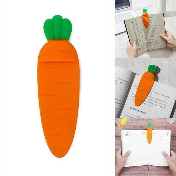 Silicone School Supplies Office Stationery Carrot Bookmark Mark Book