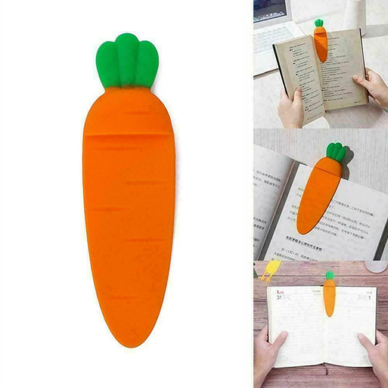Silicone School Supplies Office Stationery Carrot Bookmark Mark Book