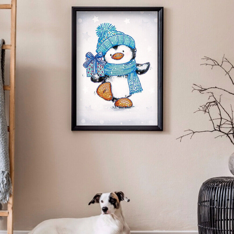 DIY Cartoon Penguin Diamond Painting Mosaic Special Shaped Home Room Decor