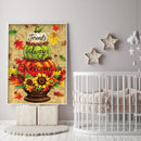 5D Diamond Pumpkin Painting Set for Kids, Plants, Crystal Rhinestone Embroidery, K