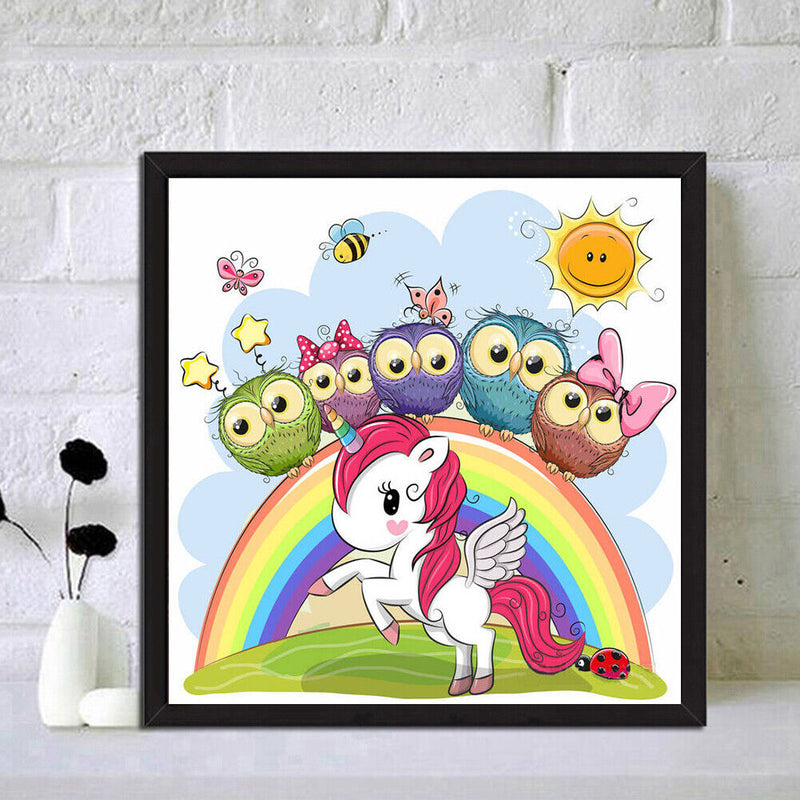 5D DIY Full Drill Diamond Painting Horse Birds Embroidery Mosaic Needlework Set