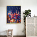 11CT Full Cross Stitch Magic College Counted DIY Kits Handmade Embroidery