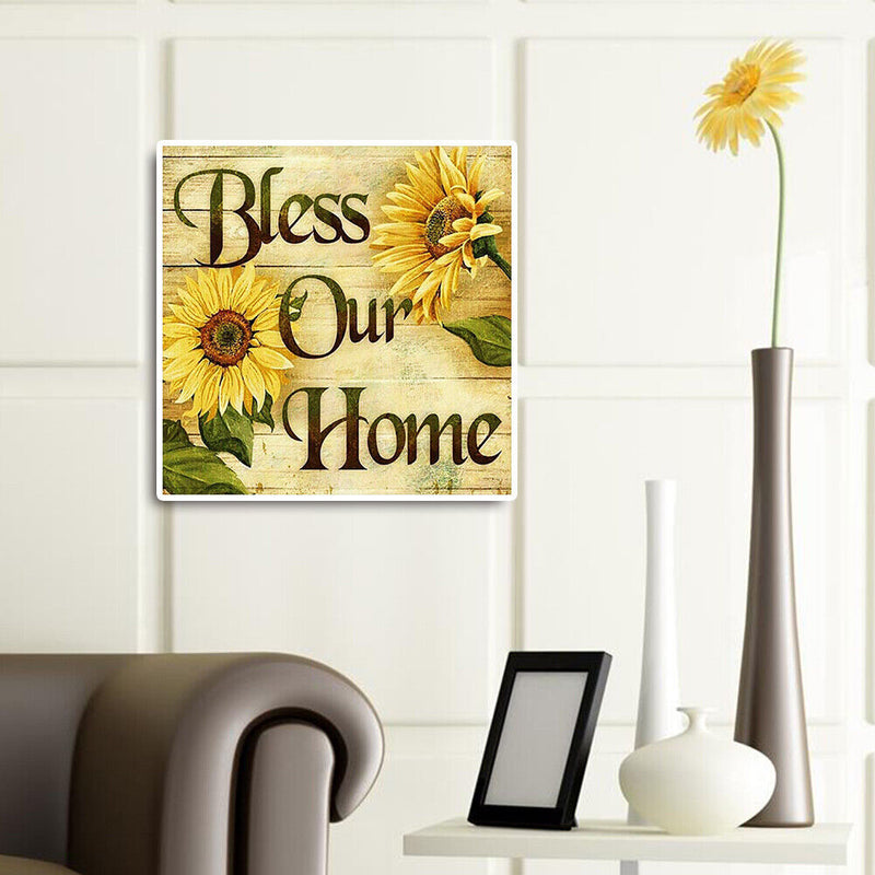 5D DIY Diamond Painting Sunflower Full Round Kit Rhinestones Mosaic Home Decor