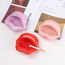 Fashion Home Office Creative Cigar Ashtray Lips Shape Ceramic Ashtrays