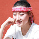 Summer Cooling Wrap Towel Scarf Outdoor Running Neck Headband (Rose Red)