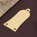 3 Holes Metal Bell Style Truss Rod Cover for Electrical Guitar Bass(Golden)