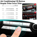 Fit For BMW 5 Series 2011-17 Air Conditioning CD Button Sequin Trim Cover Trim`