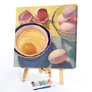 Eggs in Bowl Kit Colouring Oil Canvas Pictures DIY Hand Painted Paint By Numbers