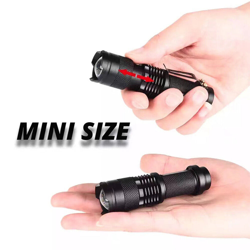Mini Rechargeable LED Flashlight XPE+COB Waterproof Zoomable Work Light Newly