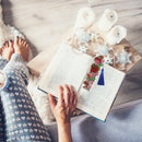 DIY Special Shape Diamond Painting Leather Tassel Bookmark Rose Craft for Books