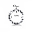 Steel Open Hinged Segment Nose Hoop Lip Ring Piercing Septum Ear Helix Tragus