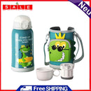 550ml Cartoon Cute Straw Drinking Cup Stainless Steel Insulation Water Bottle