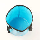 10L Folding Bucket Outdoor Camping Fishing Car Washer Carrier Bags (Blue) Newly