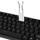 4pcs Mechanical Keyboard Keycap Puller with Brushes for Cherry MX (White)