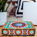 Classic Mandala Style Storage Box Cosmetics Collection with Mirror (MH202)