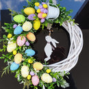 Easter Rabbit Wreath Door Acrylic Bunny Garland Home Decoration (D)