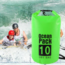 Waterproof Dry Bag Pack Sack Swimming Kayaking River Trekking (10L Green) Newly