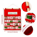 Snowman Fabric Wall Hanging Christmas Countdown Calendar Christmas Decorations