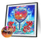 5D Wine Glass Sunset Diamond Painting Partial Special Shaped Wall Decor