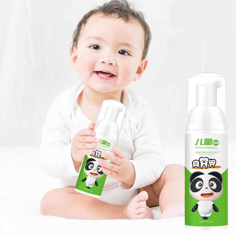 Children's Tooth Cleaning Mousse Foam Toothpaste Fluoride-free Anti-cavity~