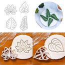 Cookie Cutter Agave Ivy Biscuit Mold Cookie Embosser Mold Turtle Leaf Shaped