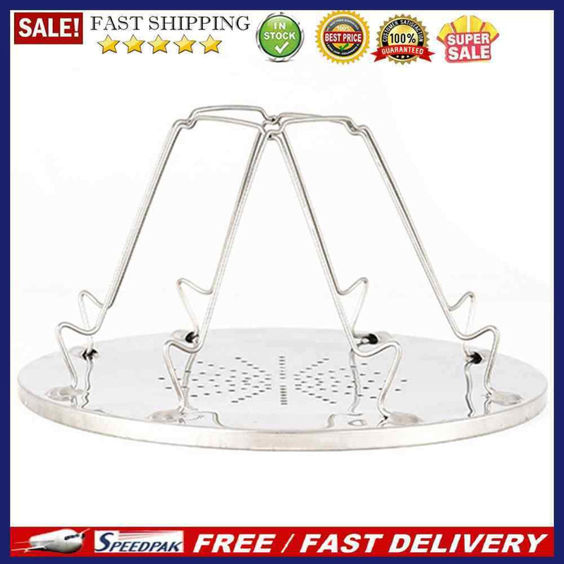 4 Slice Outdoor Camping BBQ Toaster Tray Foldable Bread Toast Rack Stove Gr