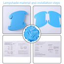 Modern Pendant Lights Bedroom Hanging Lamp Nordic Lampshade Holder (Blue) Newly