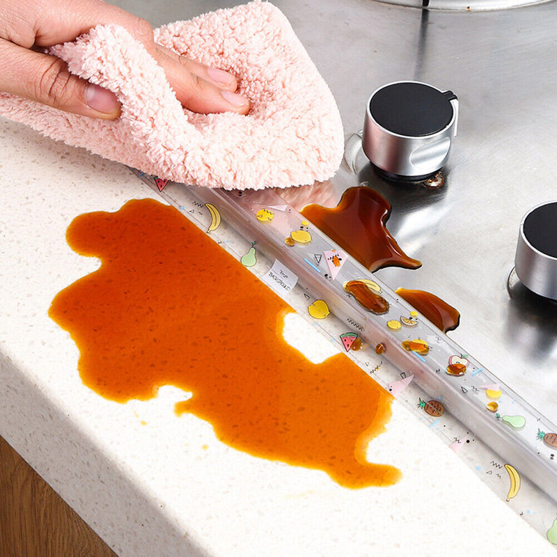 Mold Proof Clear Adhesive Waterproof Kitchen Sink Sealing Strip Tape (A)