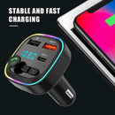 1X Car Wireless Bluetooth Compatible Transmitter Player Charger Adapter Car H9Z9