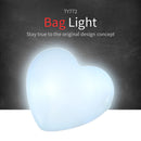 LED Bag Purse Lamp Handbag Atmosphere Lights Decor with Keychain (Heart) Newly