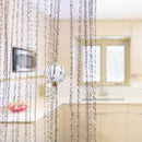 Decorative String Curtain Beads Wall Panel Fringe Room Door Window White Newly