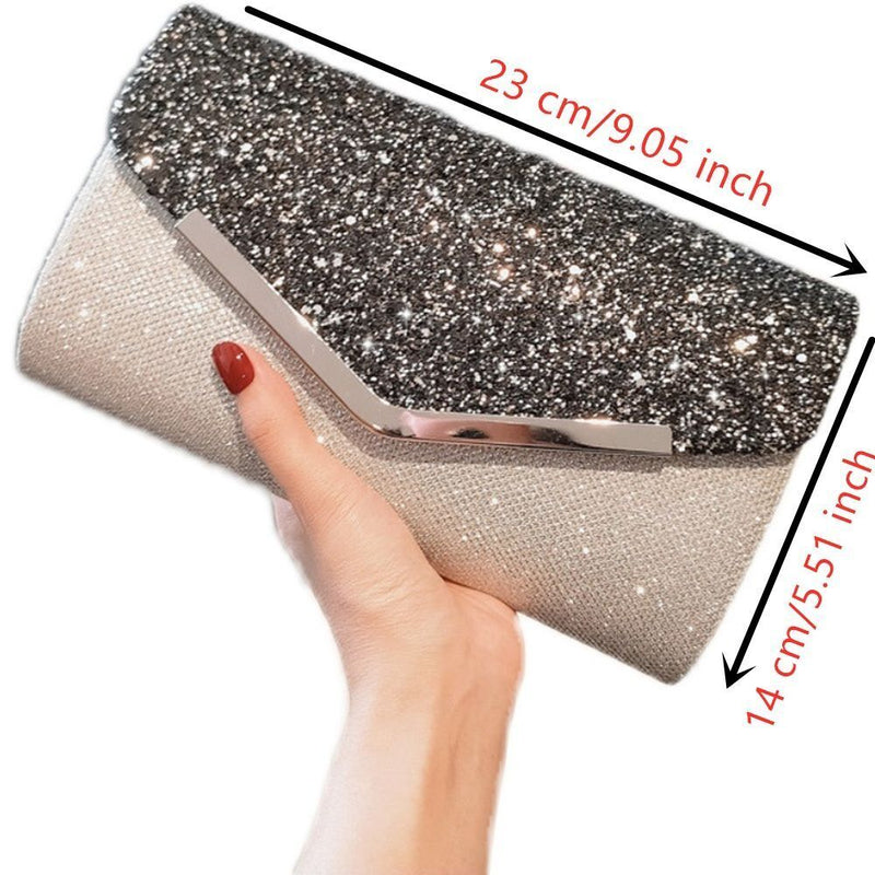 Wedding Rhinestones Beaded Handbags Clutch Evening Bag Chain Purse Shoulder