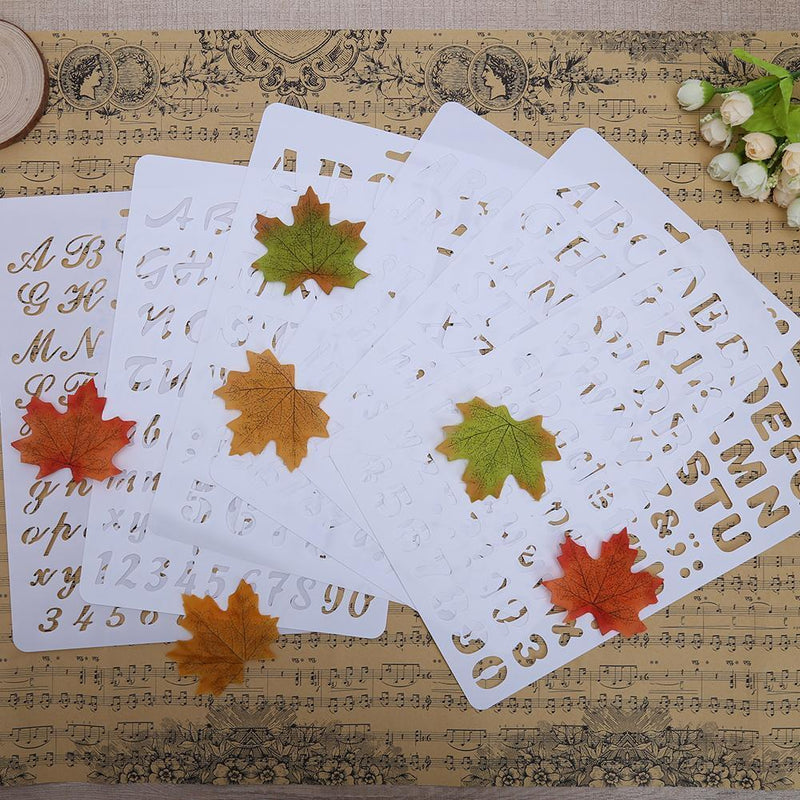 Lettering stencil letters alphabet stencils painting paper craft number