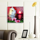 5D Crystal Diamond Painting DIY White Wolf Full Round Mosaic Kit Home Decor