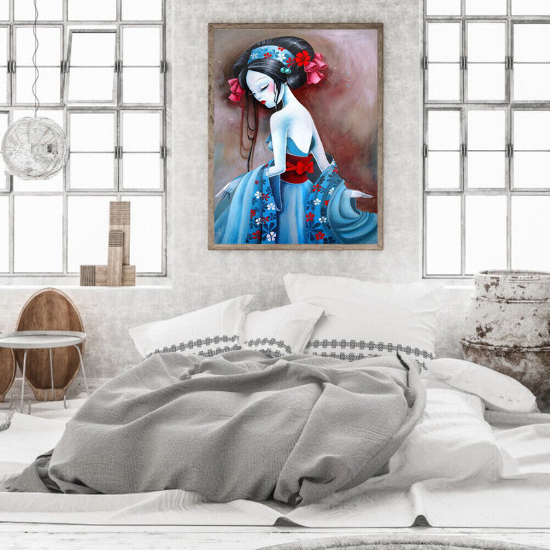 Dancing Girl Oil Paint By Numbers Hand Painted Wall Art Craft Home Decorations