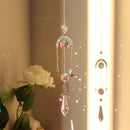 #A Diamond Wind Chime Crystal Prism Colorful Wind Chime Rotating for Car Window