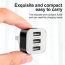 USB2.0 HUB 3 Ports Splitter Cell Phone Chargers Wall Adapter with LED Indicator