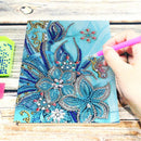 DIY Flower Special Shaped Diamond Painting 50 Pages A5 Sketchbook Journal Book